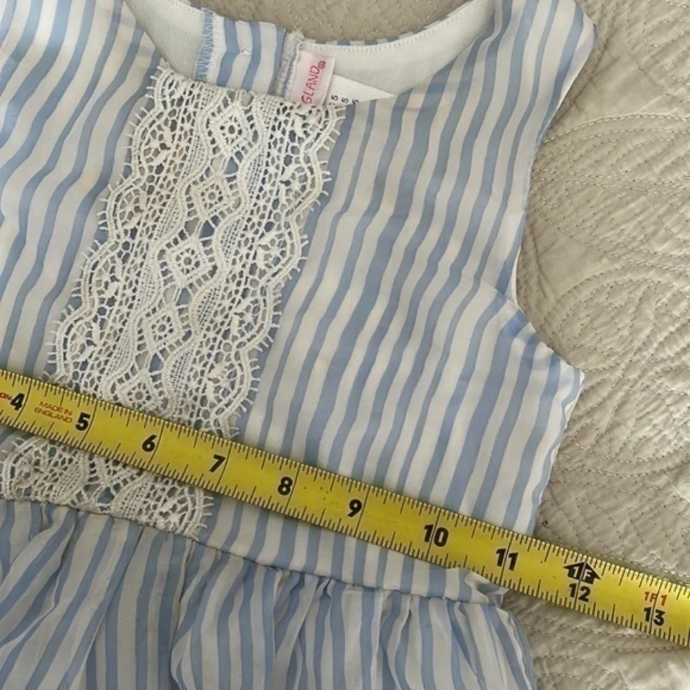 YoungLand Dress 5T Stripped & Flowers